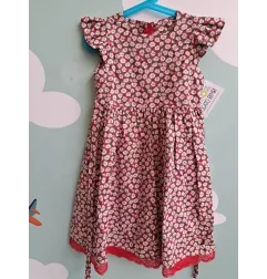 Vestito Rosso Margherite Bellissimo 6/7 A