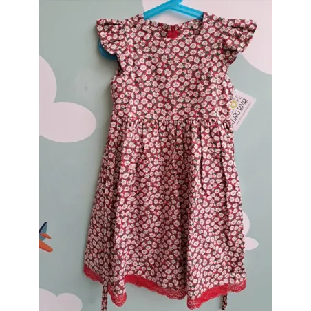 Vestito Rosso Margherite Bellissimo 6/7 A