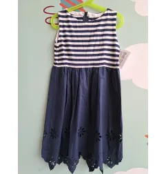 Vestito Blu e Righe 7/8 A