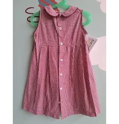 Vestito Quadretti Bianchi e Rossi 6/7 A