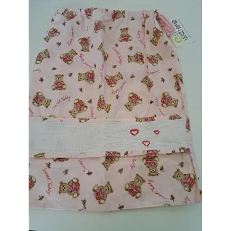 Sacca Asilo Rosa Personalizzabile