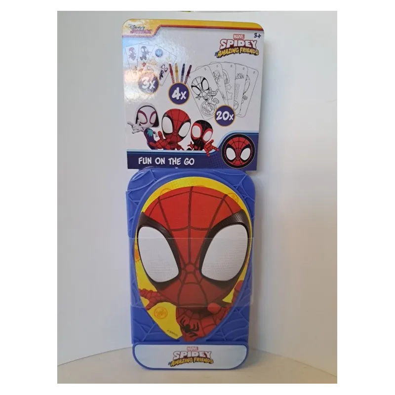 Astuccio Spidey Con Colori E Carte Da Colorare Nuovo