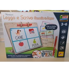 Gioco Leggo e Scrivo Lavagna In Legno Nuovo
