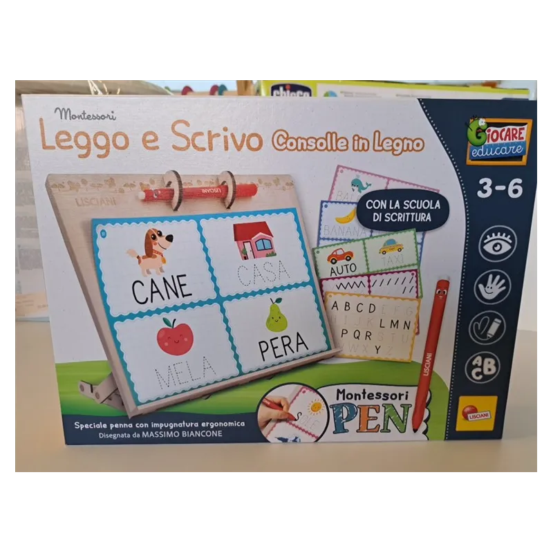 Gioco Leggo e Scrivo Lavagna In Legno Nuovo