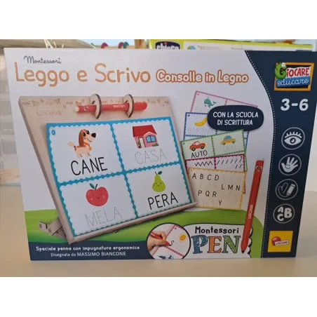 Gioco Leggo e Scrivo Lavagna In Legno Nuovo
