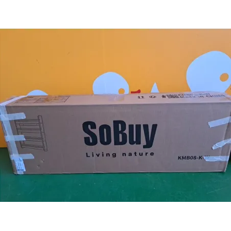 Libreria SoBuy bianca legno, Per muro o Porta 4 ripiani, L60*A80*P12 cm Nuova