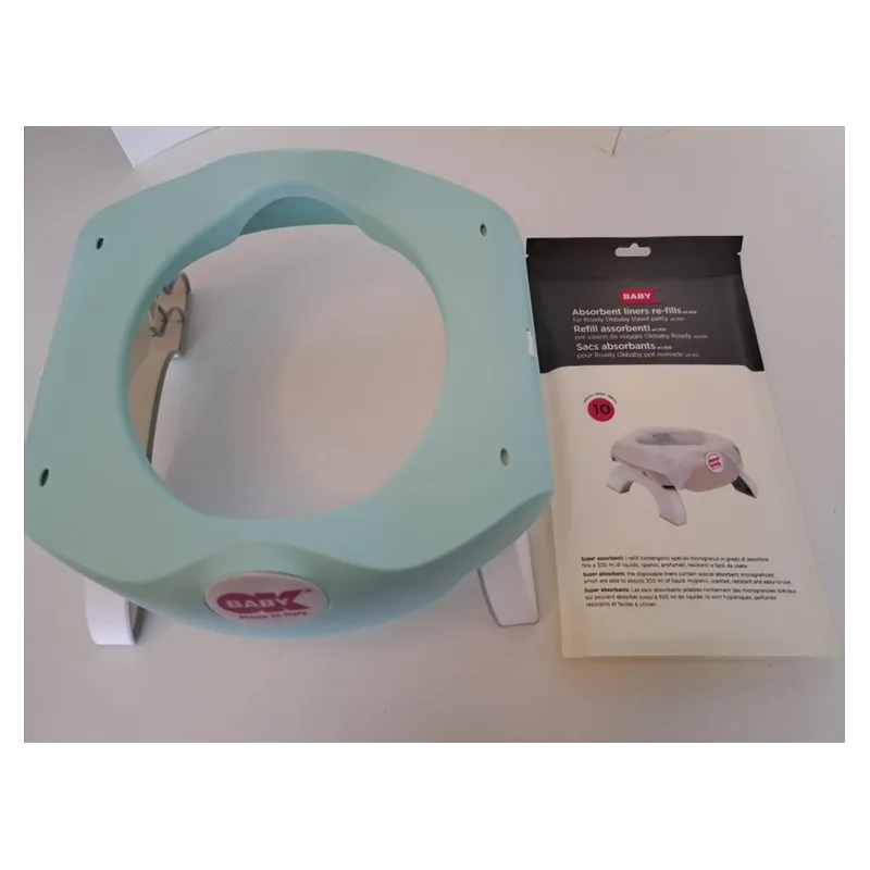 Vasino Poratile Ok Baby Roady - Vasino e Riduttore WC per Bambini Pieghevole Con Refil