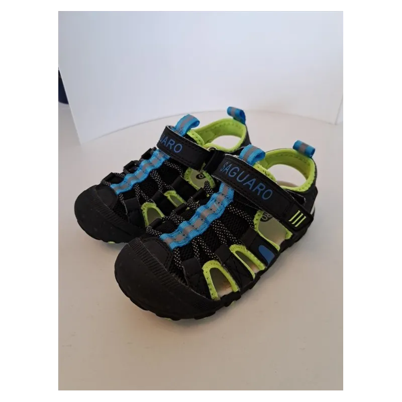Sandali Trekking Basse Saguaro Nere Blu E Gialle N.25
