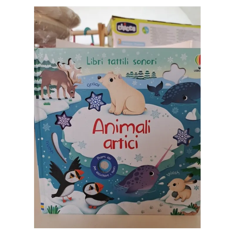 Libro Tattile E Sonoro Animali Artici (prima Pagina Un Po Rovinata)