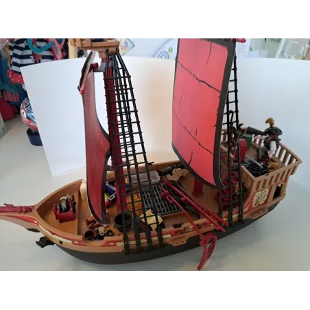 Veliero Dei Pirati Playmobil Con Personaggi e Accessori