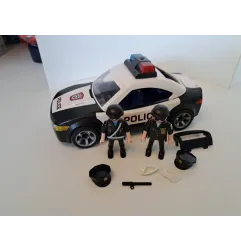 Macchina Della Polizia Playmobil Con Personaggi Che Si Illumina - Faro Rotto