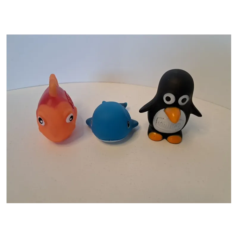 Balena + Pinguino + Pesce Da Bagnetto