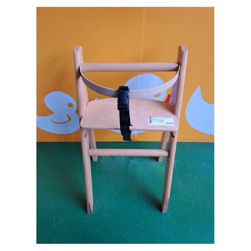 Seggiolino Pappa Per Bambole In Legno