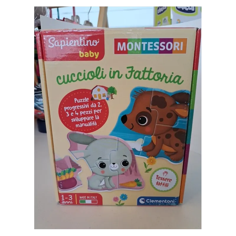 Baby Puzzle Cuccioli In Fattoria Sapientino