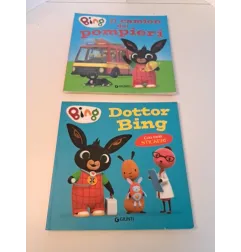 Libri Bing Il Camion Dei Pompieri + Dottor Bing (no Sticker) 2pz