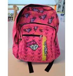 Zaino Rosa Seven Cuori e Diamanti (nome In Alto)