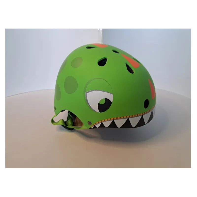 Casco Bici Dinosauro Verde