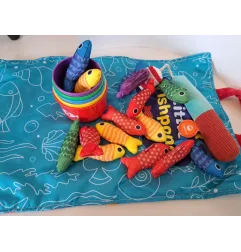 Gioco Della Pesca Con Sacca In Tessuto