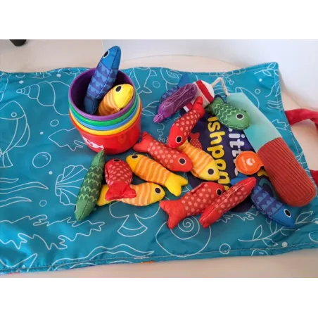 Gioco Della Pesca Con Sacca In Tessuto