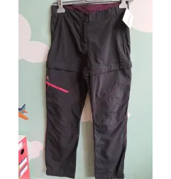Pantaloni Da Trekking Neri Decathlon Che Diventano Pantaloncini 13/14 A