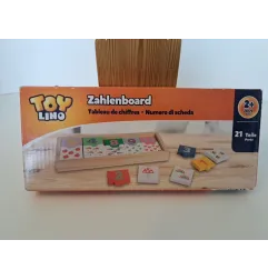Gioco In Legno Associa I Numeri Con Le Schede