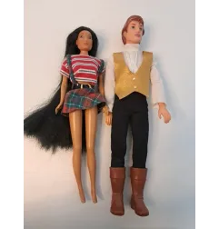 Barbie Pocahontas + John Smith