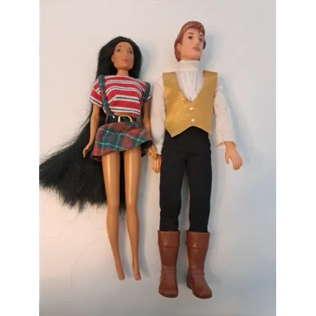 Barbie Pocahontas + John Smith