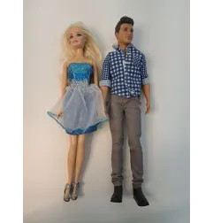 Barbie Vestitino Azzurro + Ken Camicia
