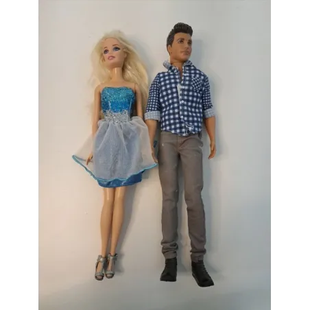 Barbie Vestitino Azzurro + Ken Camicia