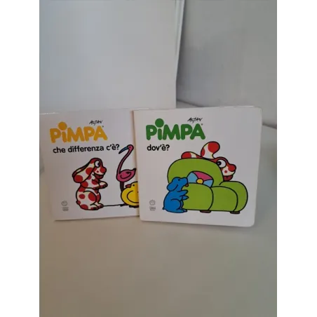 Libro Pimpa Dov'è e Pimpa Che Differenza C'è 2 PZ