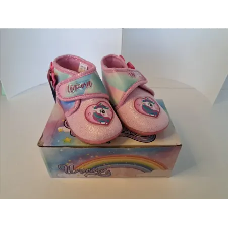 Babucce Unicorno Colorate Rosa N 27 Nuove
