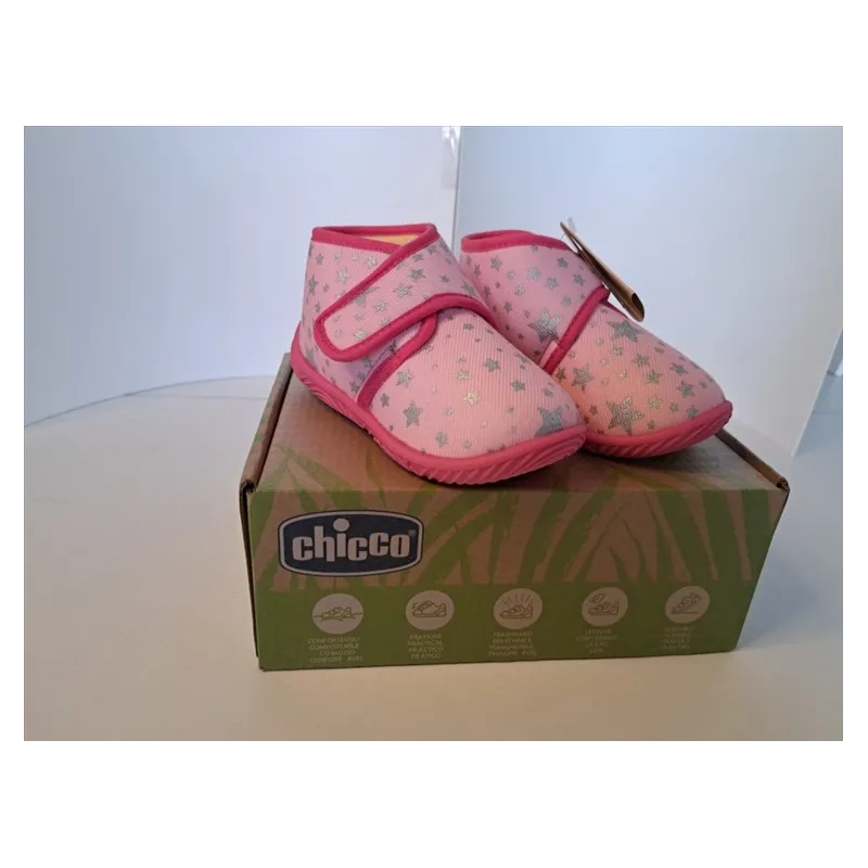 Babucce Stelline Chicco Rosa N 26 Nuove