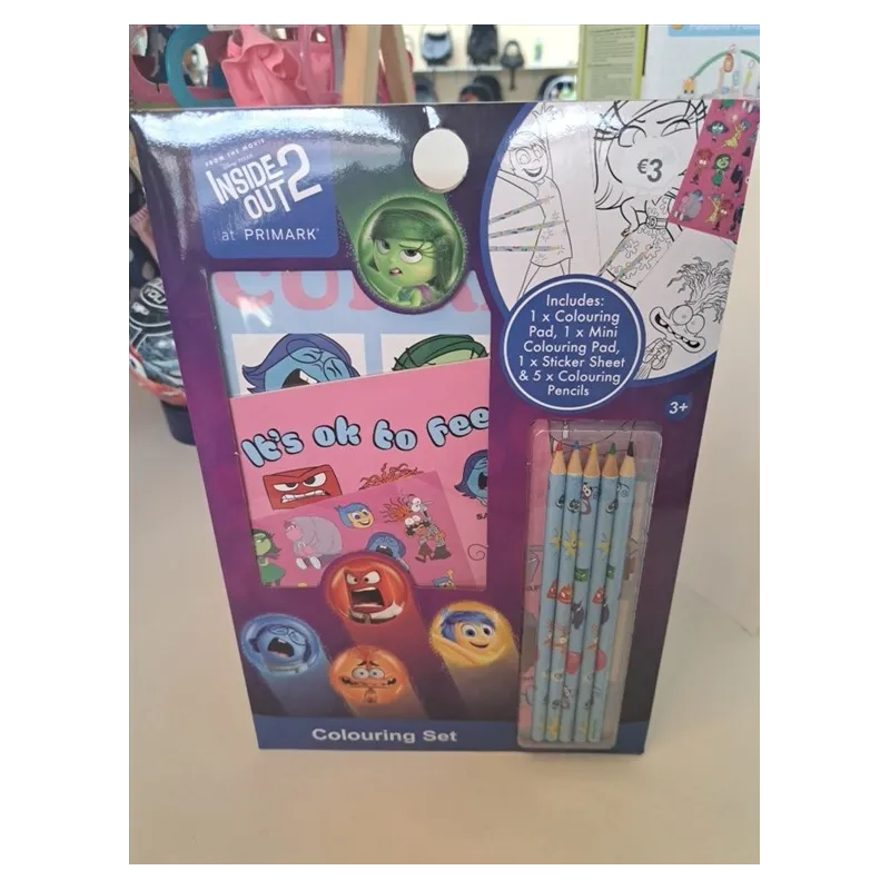 Kit Per Colorare Inside Out Con Adesivi , Matite e Album