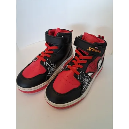Scarpe Alte Spiderman Rosse e Nere N 29