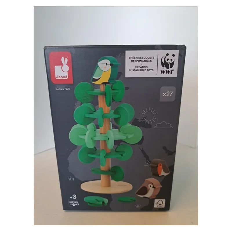 Gioco In Legno Janod Albero Da Assemblare Con Uccellini
