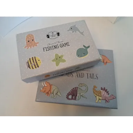 Gioco In Legno La Pesca Fishing Game + Gioco Tessere Componi i Dinosauri