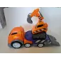 Camion Arancione Blu Con Rusoa Arancione