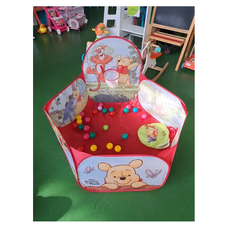 Piscina Esagonale Con Canestro E Palline Winnie The Pooh