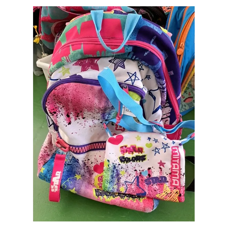 Zaino Mitama Rosa Con Borsetta