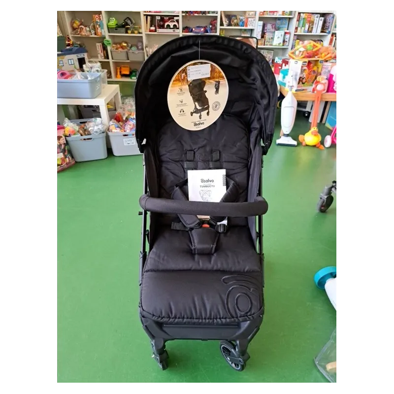 Passeggino Leggero Nuovo Asalvo Timbuctu Nero Fino A 22 Kg