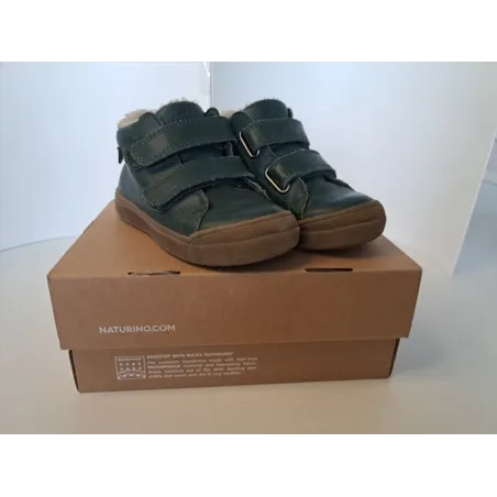 Scarpe Naturino Alte Con Nappa Verdi N.25
