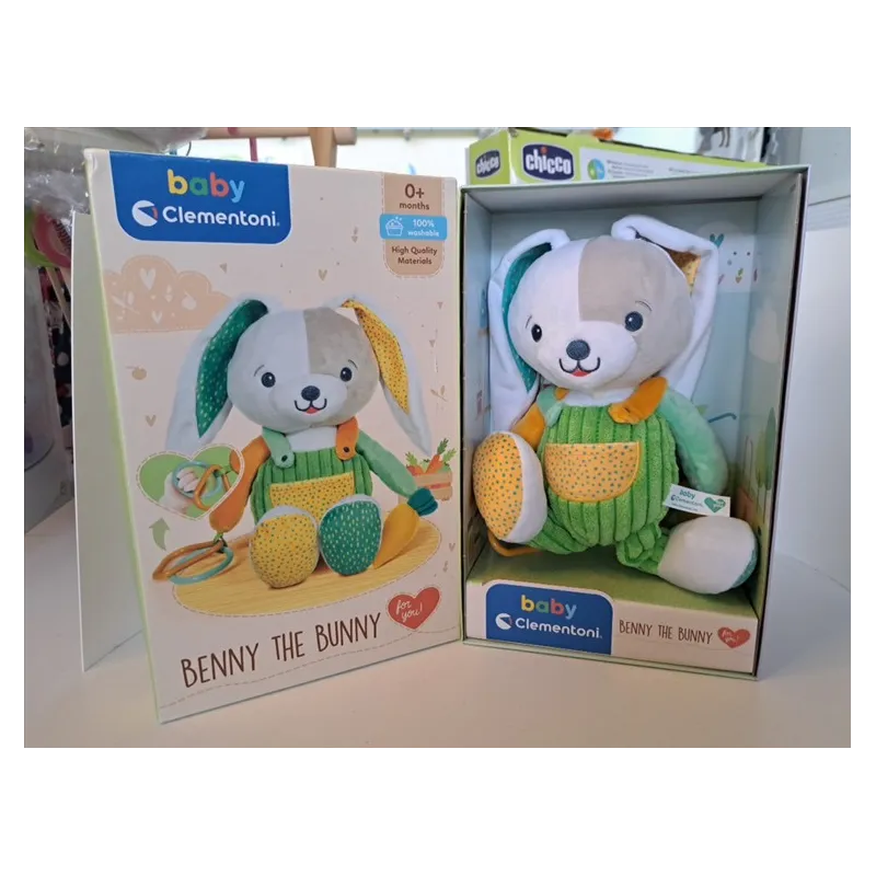 Peluche Tenerissimo Baby Clementoni Benny The Bunny Nuovo