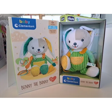 Peluche Tenerissimo Baby Clementoni Benny The Bunny Nuovo