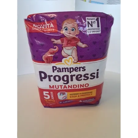 Pannolini Pampers Progressi Mutandino Tg.5 12-18 Kg