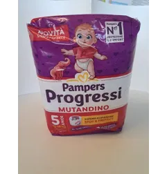 Pannolini Pampers Progressi Mutandino Tg.5 12-18 Kg