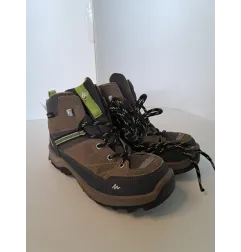 Scarpe Trekking Alte Quechua Verdi E Marroni N.31
