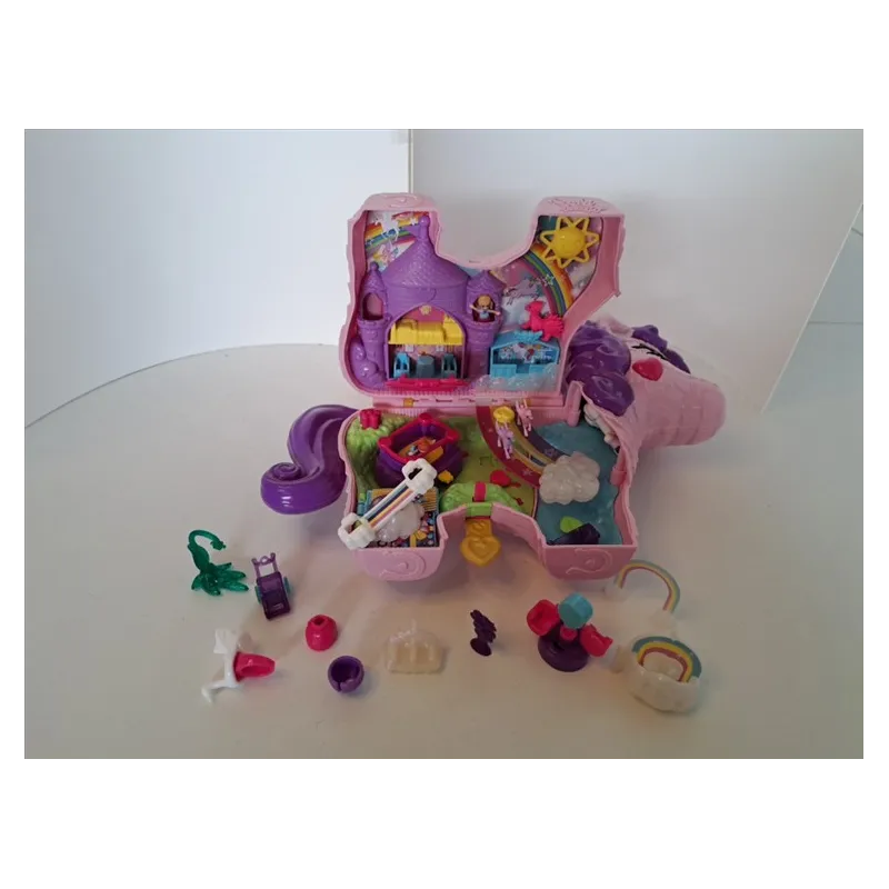 Polly Pocket Unicorno Magiche Sorprese Tema Festa / Luna Park