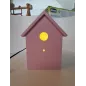 Lampada In Legno Casetta Degli Uccellini Rosa