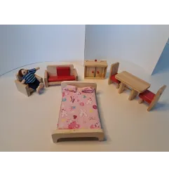 Accessori Per Casetta In Legno: Cucina, Salotto E Letto Matrimoniale