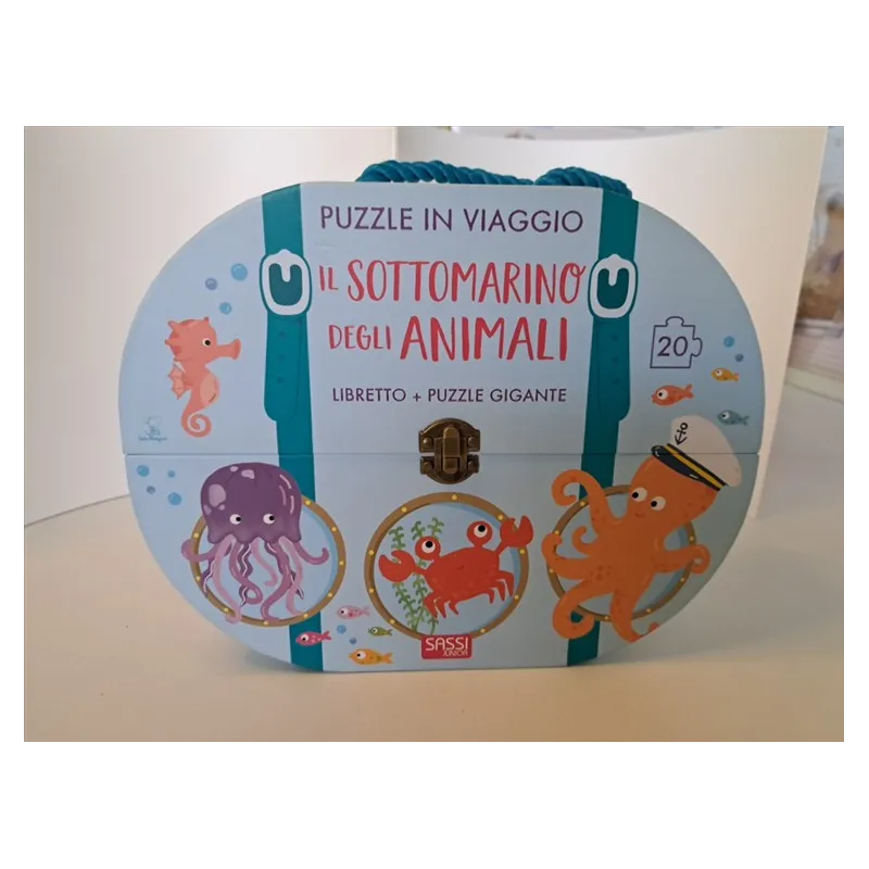 Puzzle Il Sottomarino Degli Animali Libro + Puzzle Sassi Junior